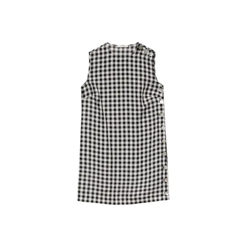 DOEN CORALIE Платье Без рукавов Платье Женское Клетка