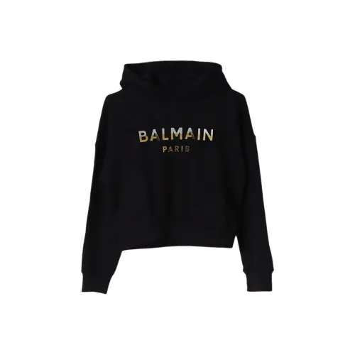 BALMAIN Черный Kids Свитшоты