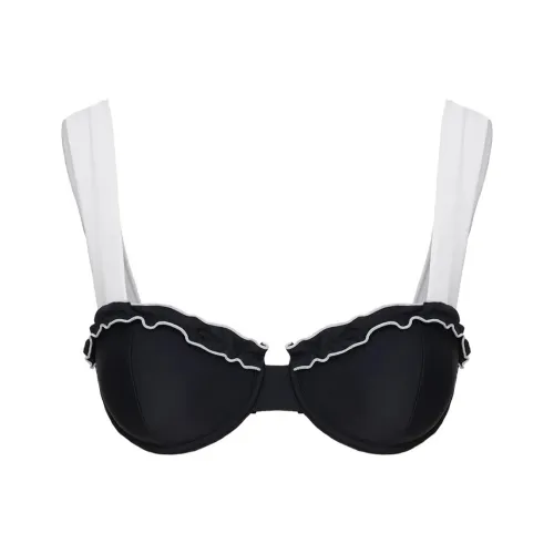 PRINCESS POLLY THIS Лето УПОРНЫЙ Бикини Топ Бикини Женский Черный Белый Черный Белый