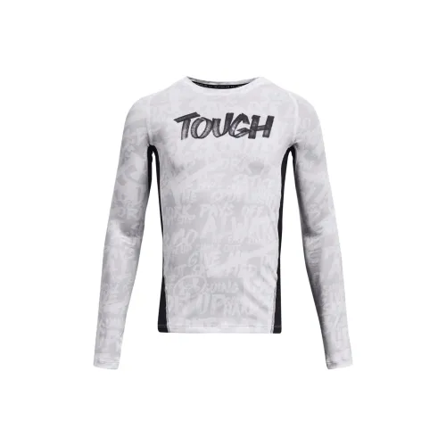 Under Armour HeatGear T-Shirt Message Белый Детский