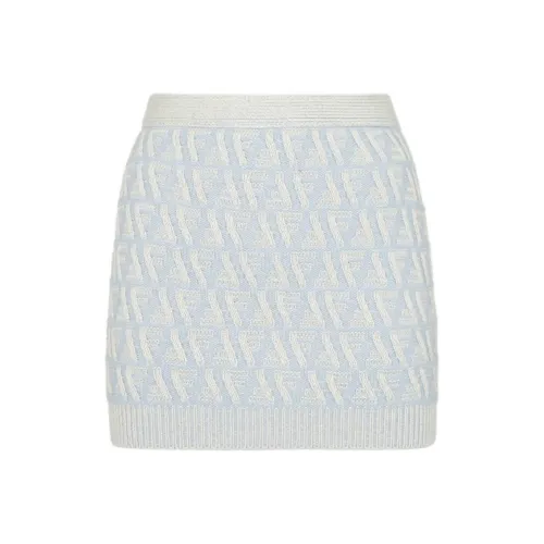 FENDI Повседневные короткие юбки Женские Blue