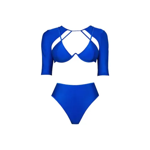 Victoria's Secret BFYNE BORA Плавание Топ Синий Бикини Женские Синий