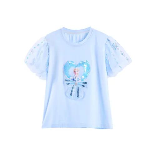 DISNEY FROZEN Серия T Рубашка Синяя Дети Возраст 3-7 лет