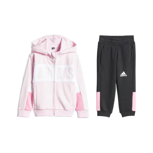 Adidas Повседневная Спортивная Одежда Розовая + Черная Детская