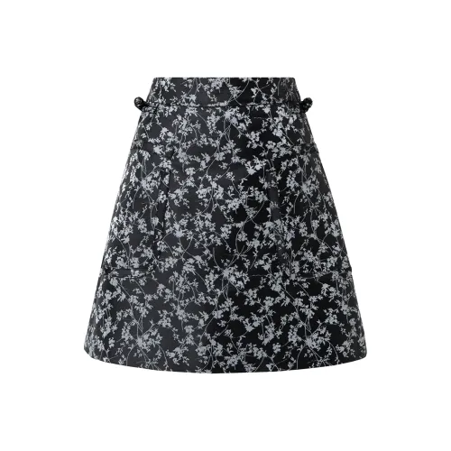 SOON FLOWER Повседневные короткие юбки Женские Черный