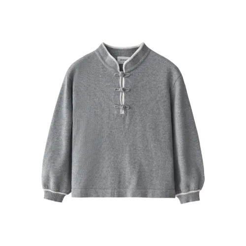 Enhenn Flowers Серый Bump Белый Kids Свитеры