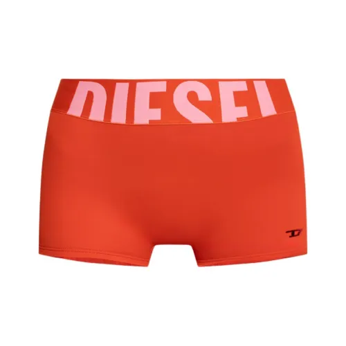 DIESEL Плавательные шорты Женские Оранжевые Красные