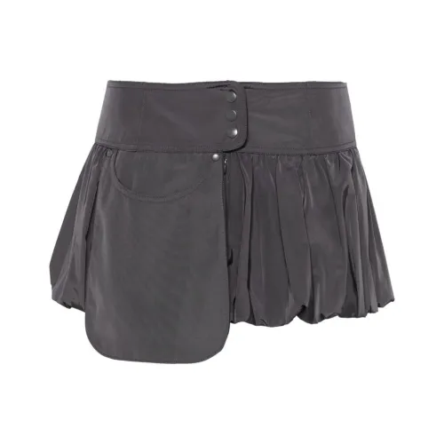 Low Classic FW24 Повседневные короткие юбки Женские Угольный серый