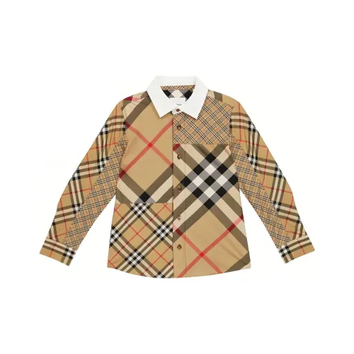 Burberry Рубашка SS22 Светло-Коричневый Детский