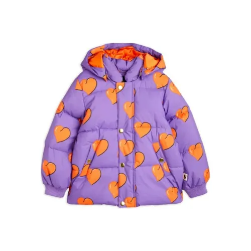 Mini Rodini Хлопковый пуховик фиолетовый для детей