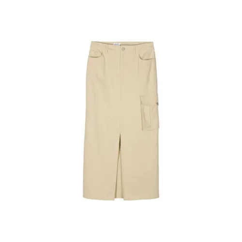 Filippa K Повседневный Длинный Юбка Женская Бежевая