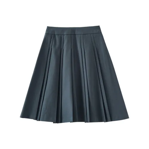 OUNIXUE Повседневные короткие юбки женские темно-серый