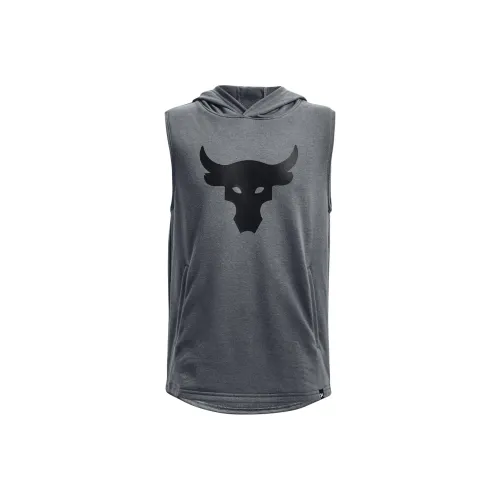 Under Armour Толстовка Project Детская одежда Project Rock Махровый BSR Без рукавов Толстовка Темно-серый Детский