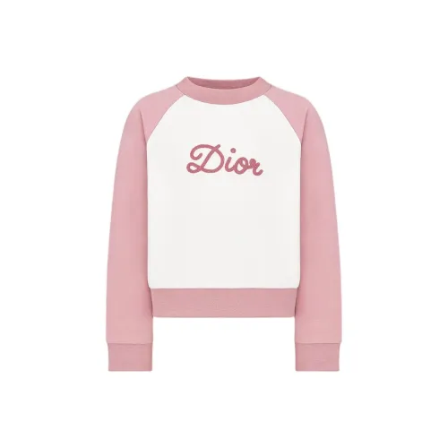 DIOR Толстовка FW24 Винтаж Розовый Детский