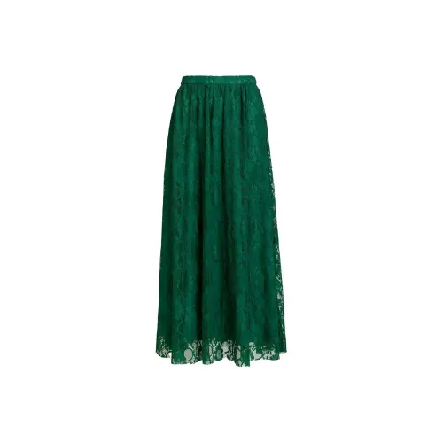 LIZZY Повседневная длинная юбка женская зеленая