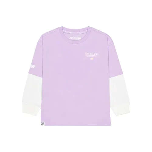 New Balance совместный бренд Свитшот Фиолетовый Дети 3-7 лет