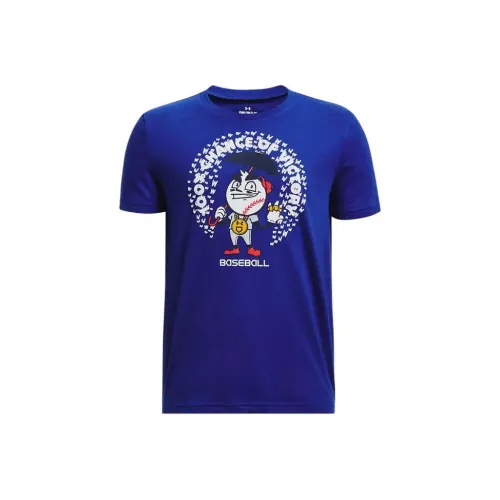 Under Armour Баскетбольная футболка Victory с короткими рукавами детская синяя