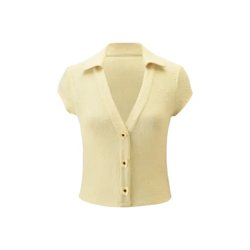 Tiger Mist Желтые Женские Футболки