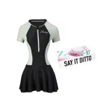 Черный, зеленый, купальник, подарочная коробка, комплект.