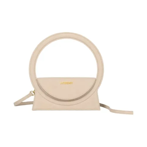 Jacquemus Le Sac Rond Коровья кожа Сумка Женская Темно-бежевый