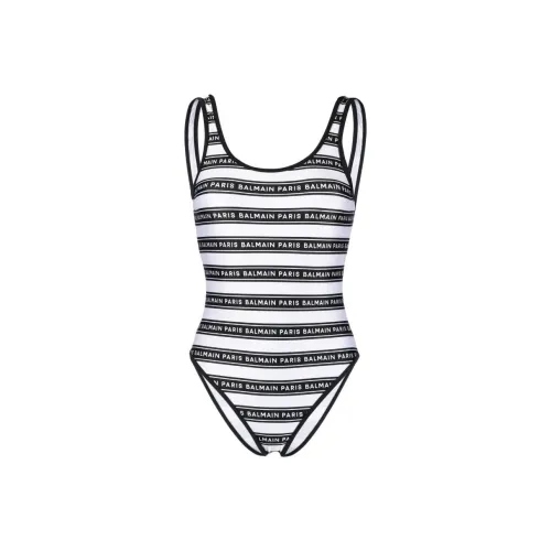 BALMAIN FW22 Ван-Пис Купальник Женский Белый