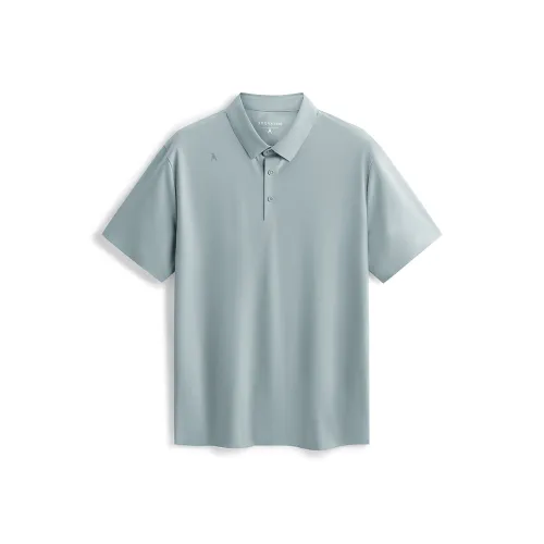 PEACEBIRD MEN Морозно-белый Зеленый 1 Мужская Поло