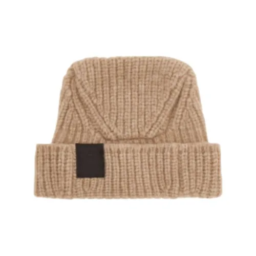 FERRAGAMO Альпака Шерсть Полиамид Кожа Шапки-бини Унисекс CAMEL