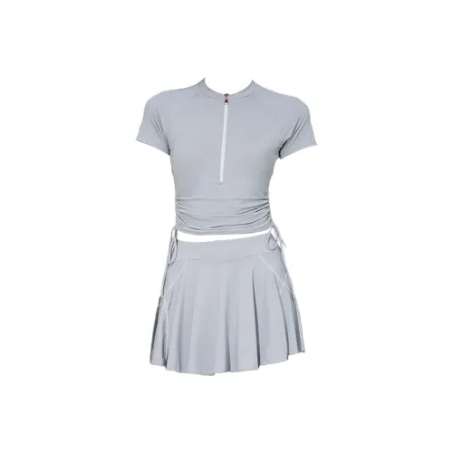 Hao Zhilang Серый Женские Двухкомпонентные Купальники