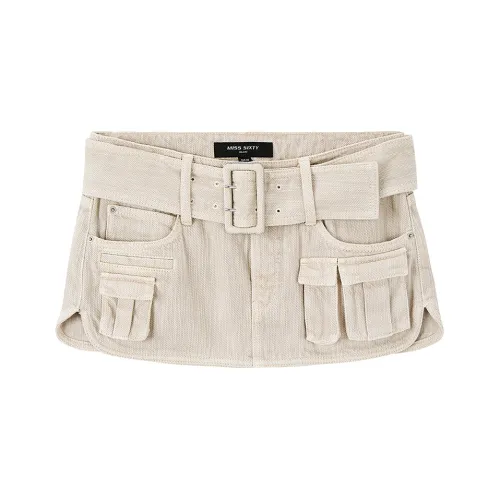 Miss Sixty Джинсовые короткие юбки Женские Абрикос