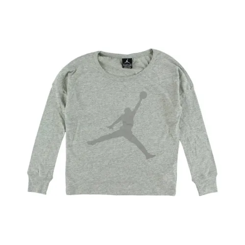 Джордан Scramble Серый Kids Свитшоты