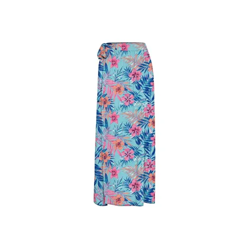 Victoria's Secret LASCANA Высокий разрез Юбка Светло-синий Повседневный Длинный Юбка Женская Светло-синий