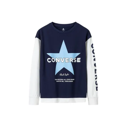 Конверс Толстовка Темно-синий Синий Дети Возраст 3-7 Лет