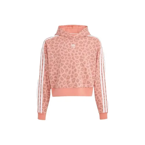 Adidas Originals Толстовка Animal ALLOVER PRINT CROP HOODIE Розовый Детский