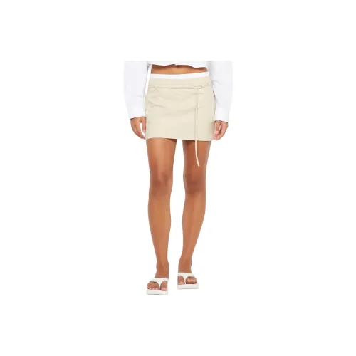 BEC+BRIDGE KELSI Мини-юбка Повседневная Короткая Юбка Женская Кость Кость