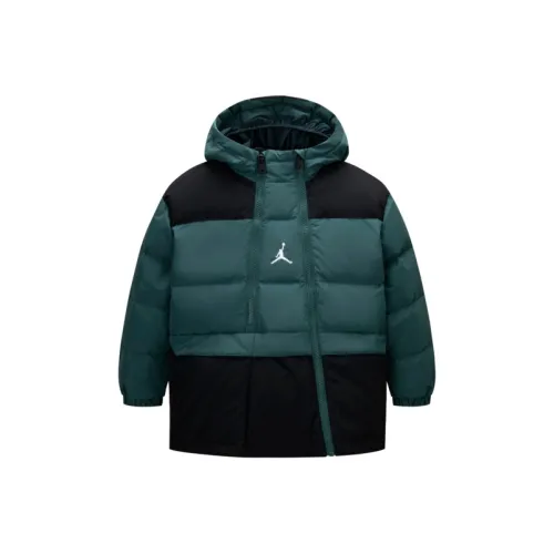 Jordan Down Jacket Mediterranean Green Teenagers Джордан Пуховик Средиземноморский Зеленый Подростки