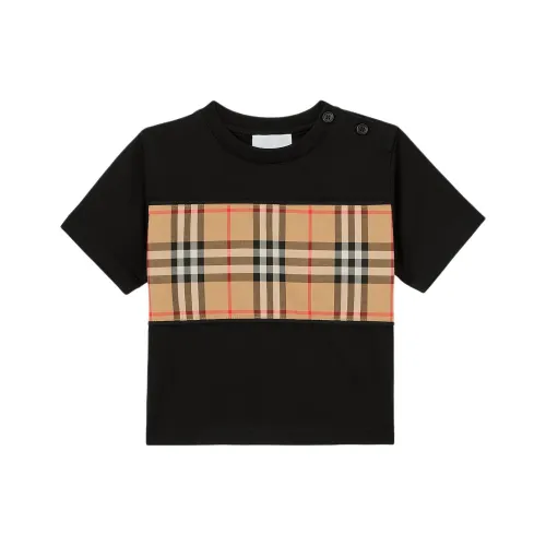Burberry T-рубашка FW23 черная для младенцев и малышей