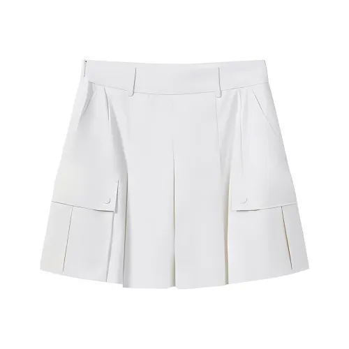 KSWISS Повседневные короткие юбки Женские Белый эвриалы