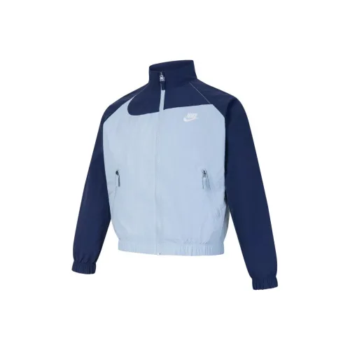 Nike Куртки Пальто Sportswear Amplify Светло-Синий Детский