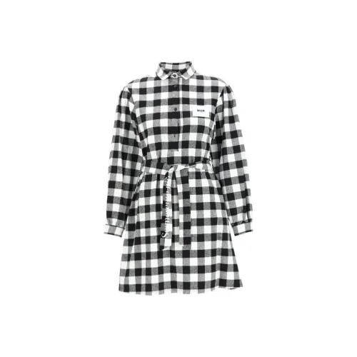 MSGM Черное/Белое Платья для Детей