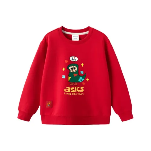 Asics x YISHUJIA LIANMINGKUAN Свитшот Urban Light Trend Красный Подростки