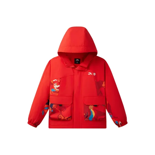 Antakids Куртки Пальто Легенда Красный Full С принтом Подростки
