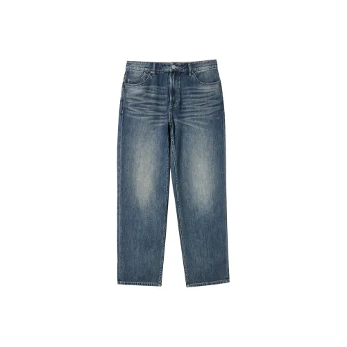 JACK JONES E39Z Medium Blue Denim Men's Jeans JACK JONES E39Z Средний Синий Деним Мужские Джинсы
