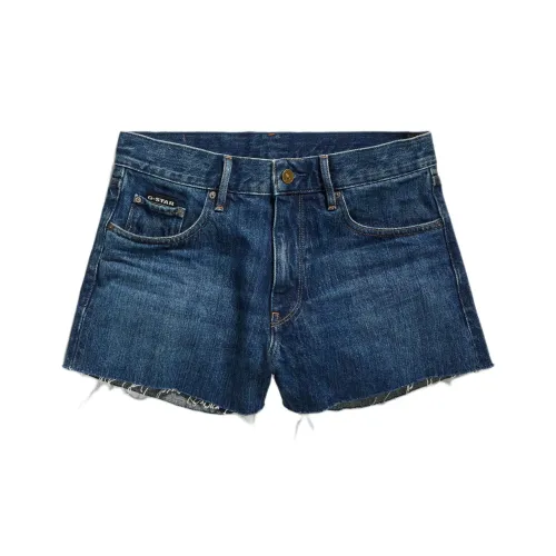Г Звезда Сырой Деним Шорты Женские SENTINEL Синий