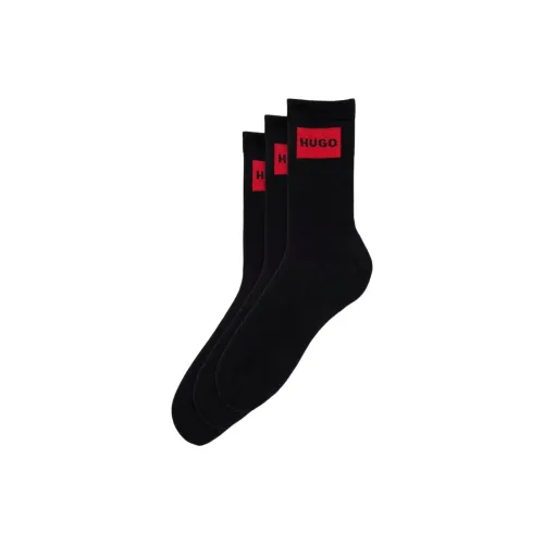 Hugo Boss Черные Мужские Носки до икры MID