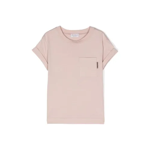 BRUNELLO CUCINELLI T-рубашка Детская Светло-Розовая