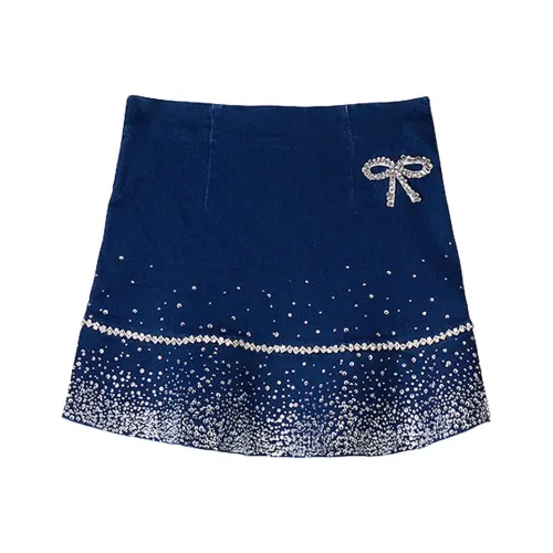 TCH Повседневные короткие юбки Женские Blue