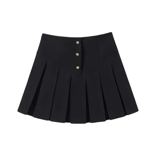 SHIRAN Повседневные короткие юбки Женские Спокойный черный