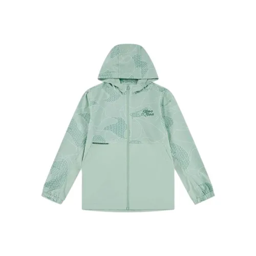 QIAODAN Куртки Пальто Удобный Зеленый Full Принт Удобный Зеленый Подростки