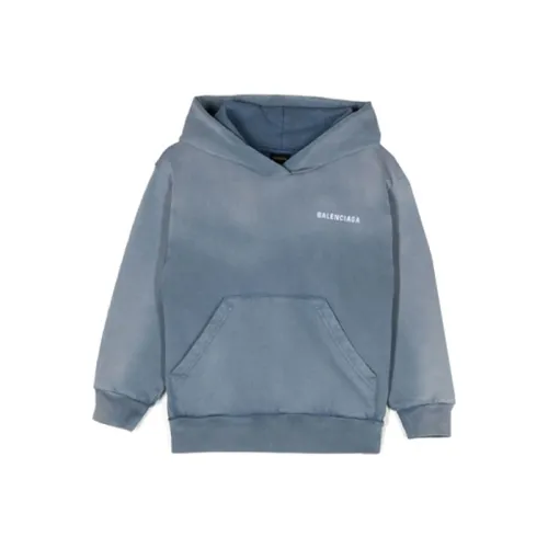 Balenciaga Свитшот Стандартный крой Детский Небесный Синий