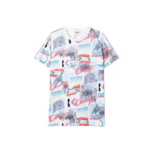 KENZO Светло-серые Детские Рубашки T
